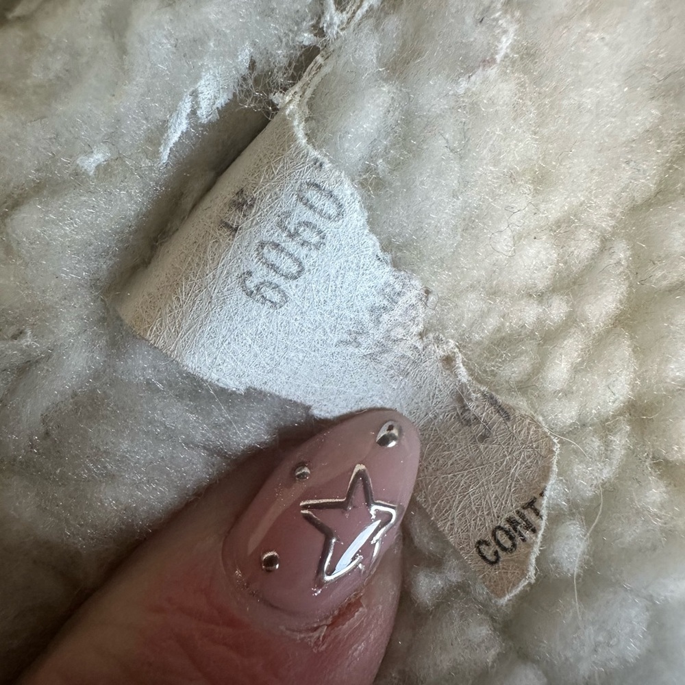 Vintage Levi’s Orange Tab Sherpa Lined Denim Vest Women’s XL Western Cowboy Jean - Picture 6 of 6